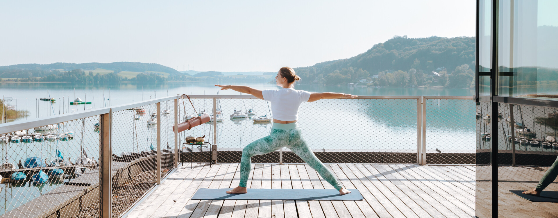 Yoga Retreat am See in Österreich. Im Seeside Hotel Seewirt Mattsee